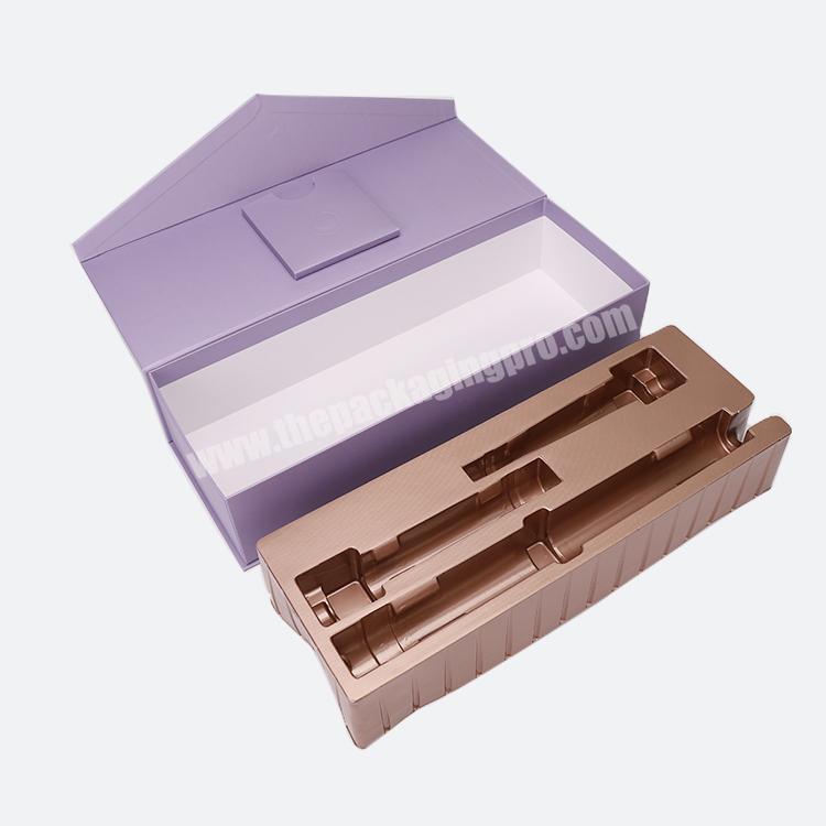 New Plum Paper Packaging For Electronic Products,Flip Magnetic Lid Boxes,magnetic Flip Box