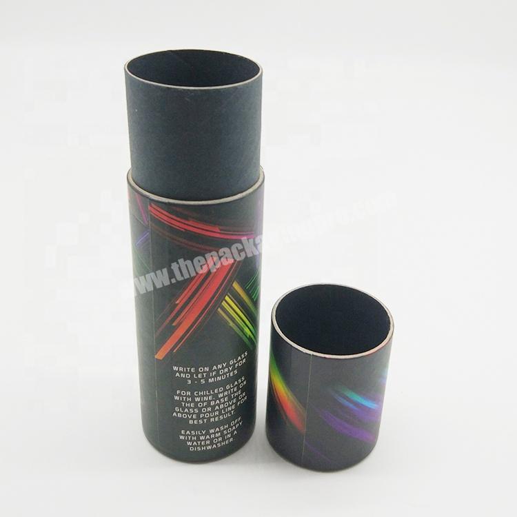 No Minimum Cheap Price Cylindric Black Cardboard Tube For Packaging