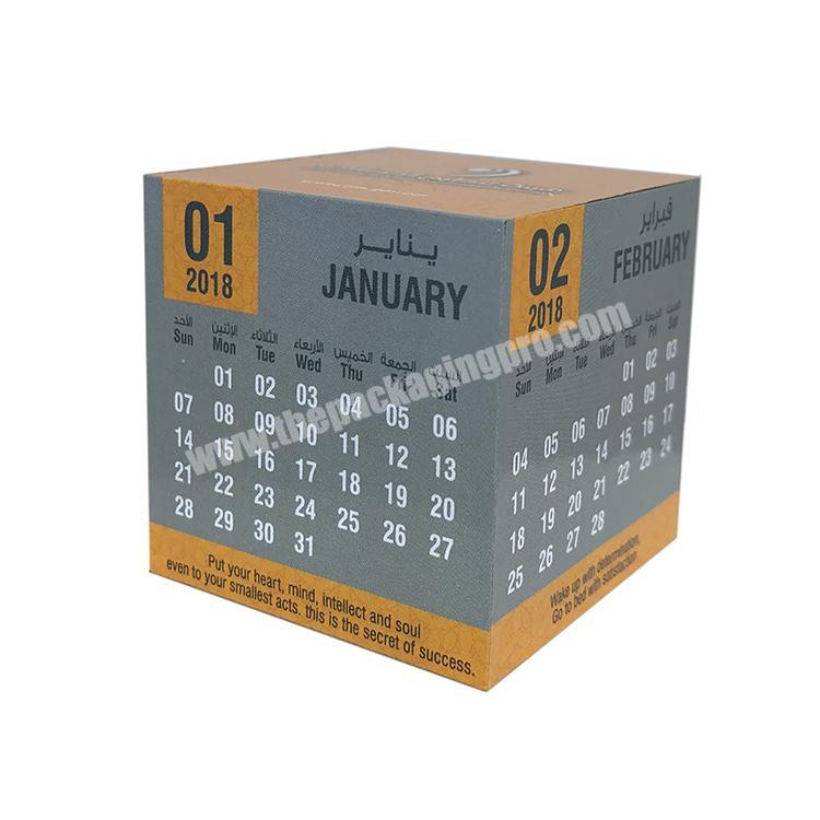 OEM Custom photo print advertising Promotional Toy magnetic Magic Cube Calendar