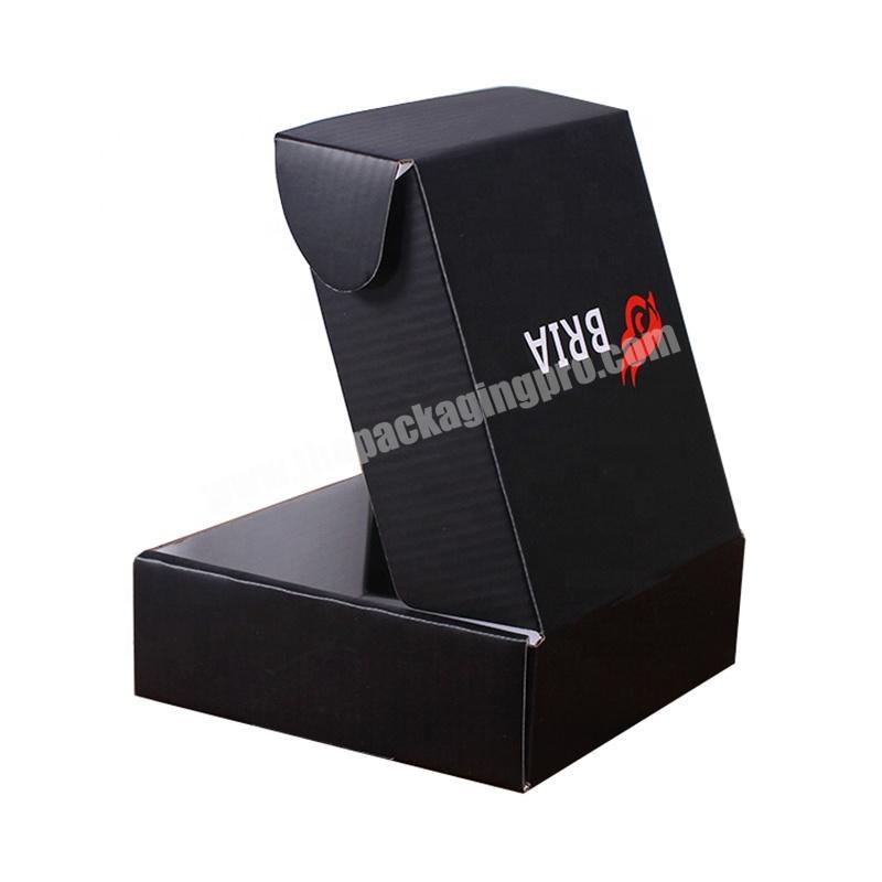 Online Store Eco Friendly Packaging Rectangular Corrugated Boxes With Custom Logo