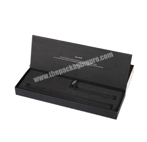 Pen Packaging Boxes Book Style Flap Cardboard Wholesale Delicate Pen Book Shape Paper Packaging Box