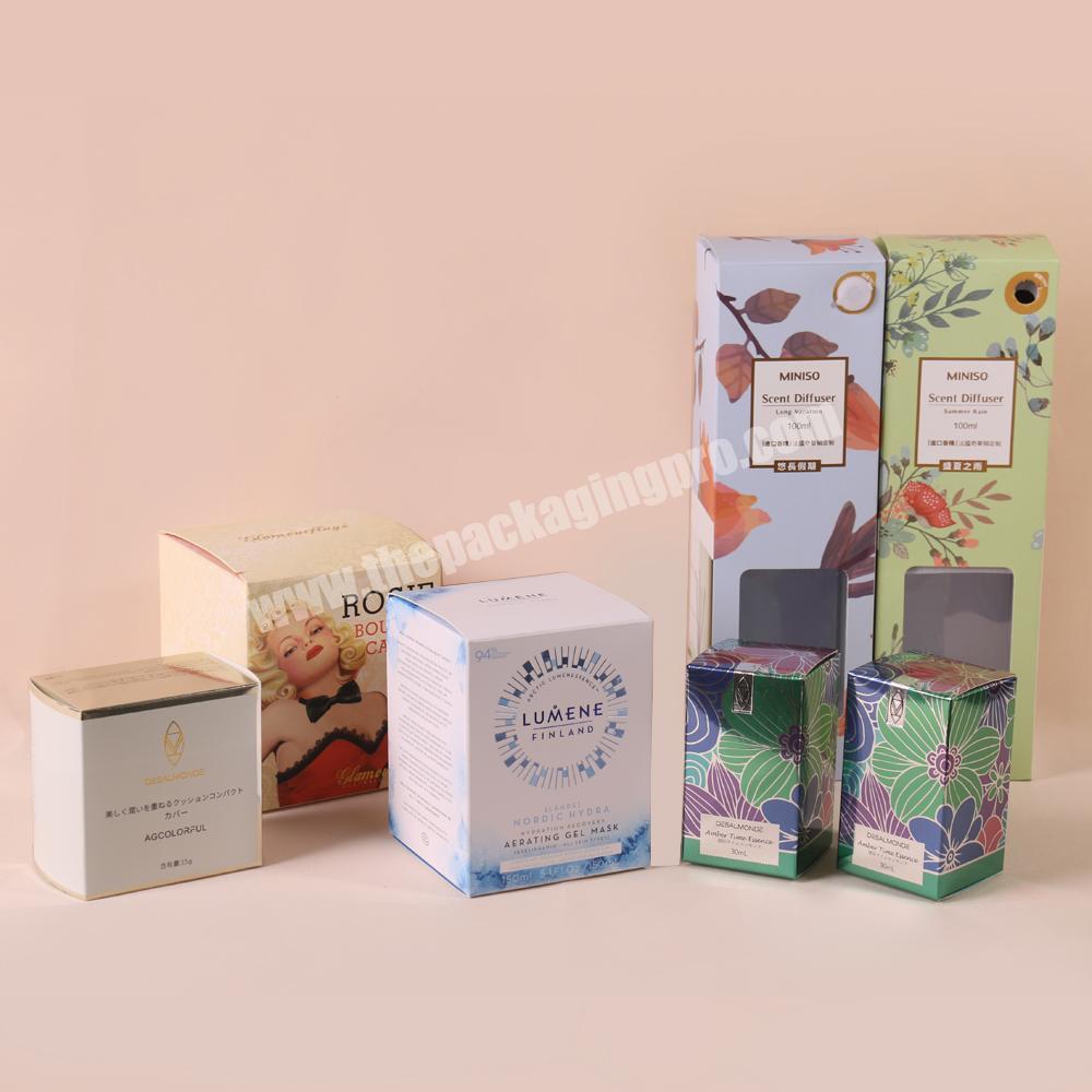 Pill Medicine Small 350 gsm paper card skin care cream cosmetic packaging box