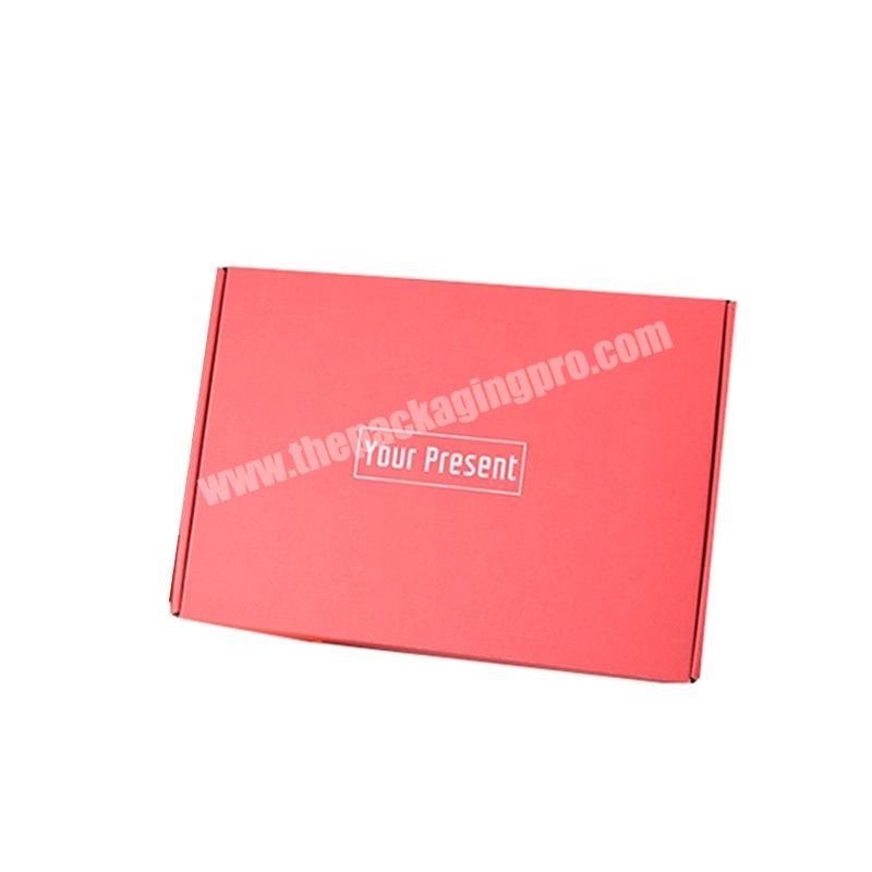 Pink Color Printed Courier Box Great Unboxing Packages Experience Clothing Packaging Postal Boxes