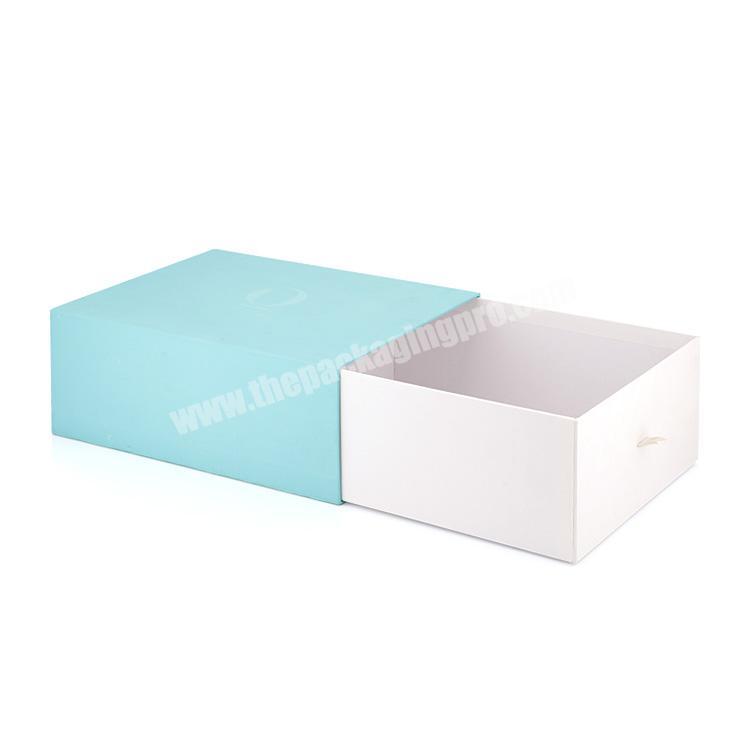 Popular Design Logo Printed Paper Sliding Drawer Box Custom Drawer Slide Gift Box