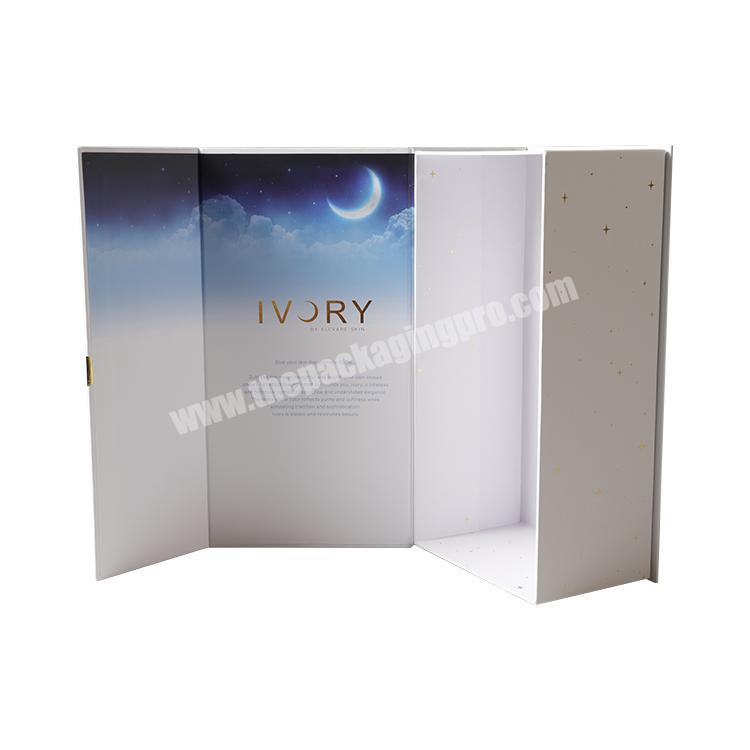 Premium Flat Pack Rigid Cardboard Gift Packaging Magnetic Closure Luxury Folding Box