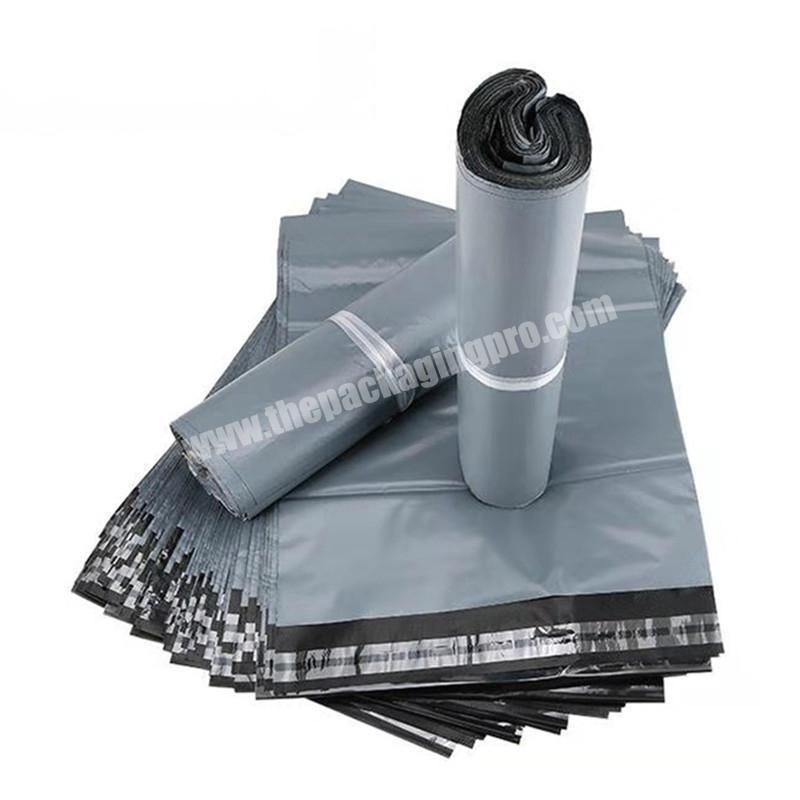 Premium quality cheap recyclable grey tough plastic custom print mailing bag