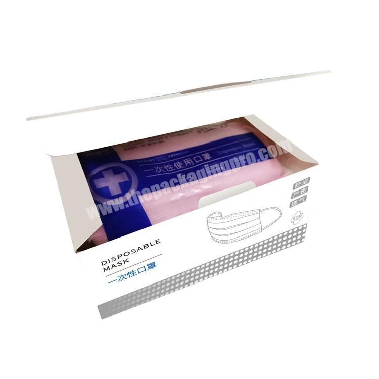 Printed Custom Paper Face Mask Packaging Box Manufacturer