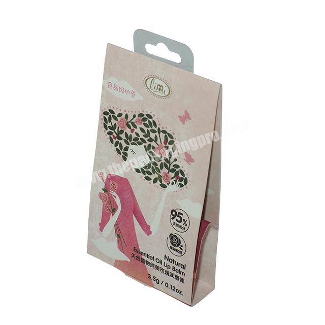 Private Label Luxury Mini Blank Pink Custom Made Lipgloss logo small Shaped Packaging Empty Gift Art Paper Lipstick Set Box