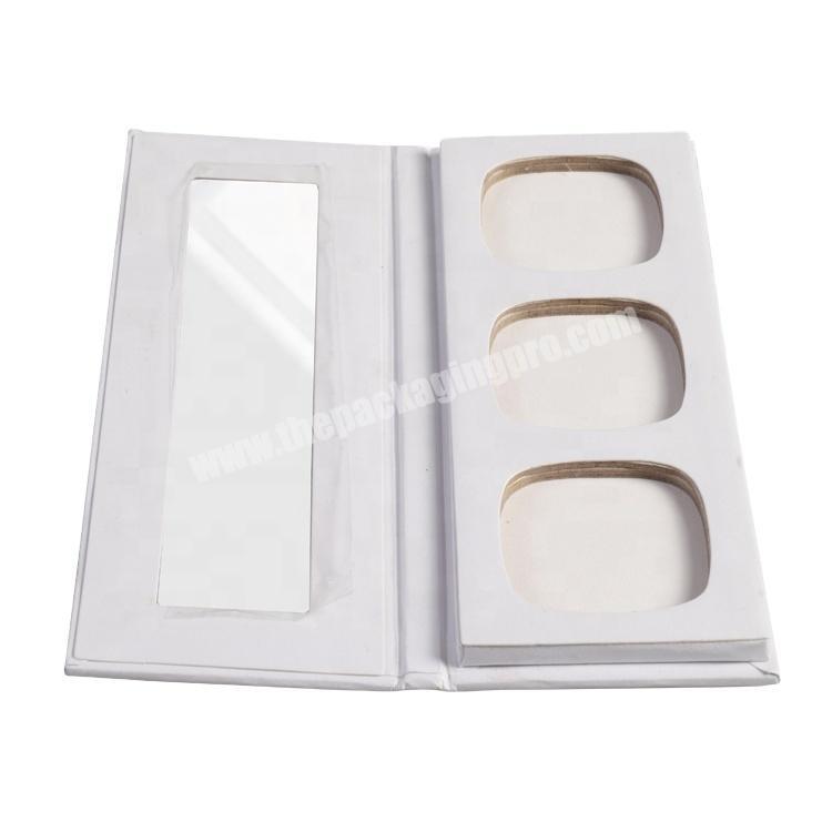 Private Label White Empty Makeup Eyeshadow Palette Magnetic Packaging Gift Box