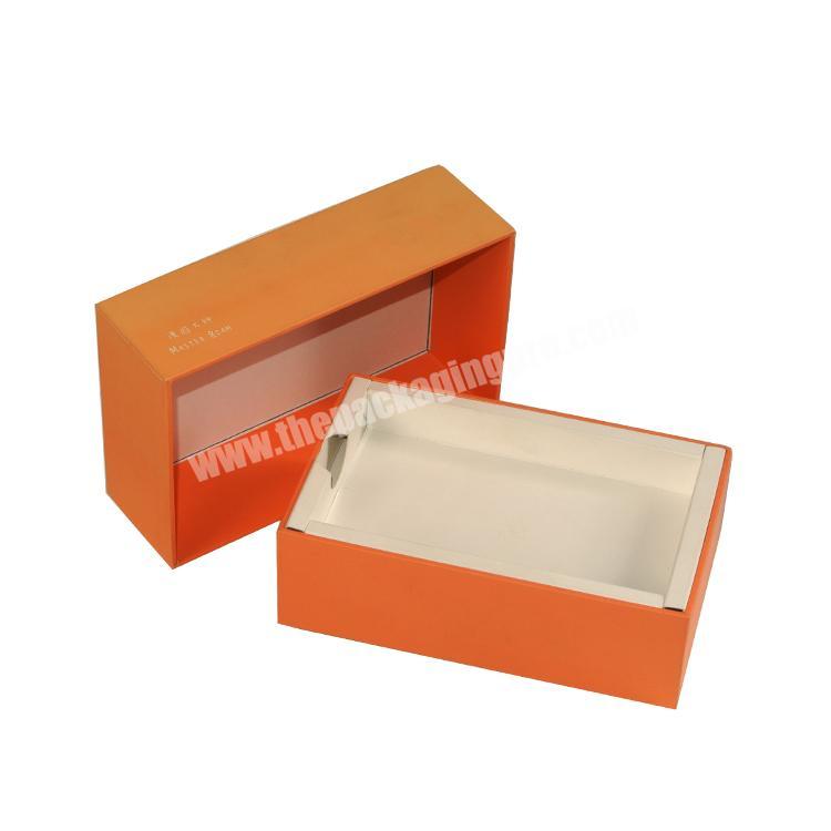 Professional Cute  Orange Packaging Custom Portable Source Gift Box