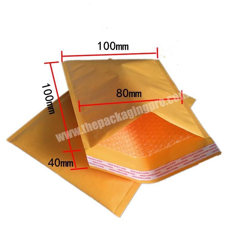 Promotional durable kraft paper customizable polythene mini mailer bags