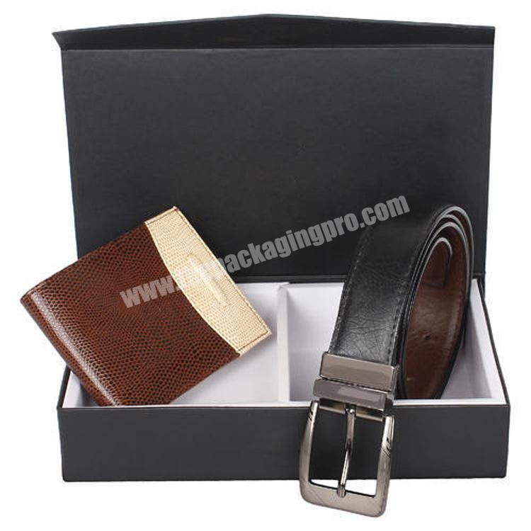 Purse Packaging Box Custom Logo Reasonable Price Wallet And Belt Gift Box