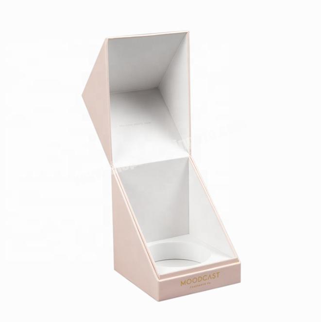 Quality Fragrance Pink Carton Packaging Box Boutique Perfume Paper Folding Gift Paper Box