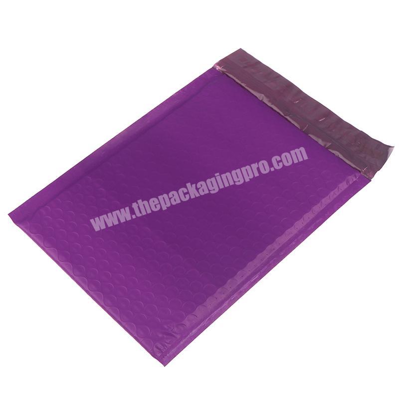 Recycled waterproof purple poly bubble shipping mailer bags 17 x 30