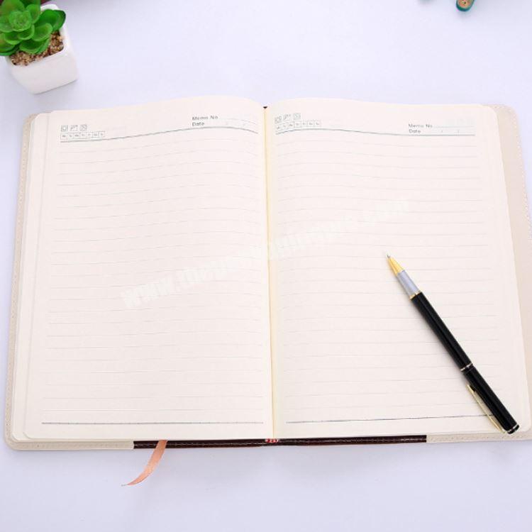 School supplies daily planner custom hardcover note book leather journal