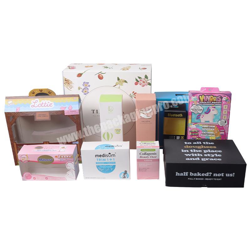 Thin Instructions Single Small Cheap Folding Cosmetic Portable Gift 10x10 Custom Packing Medical Paper Box