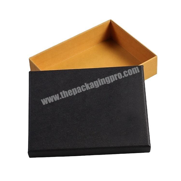 Top Quality Fashion Belt Gift Box High Quality Black Cardboard Packaging Box For Dress