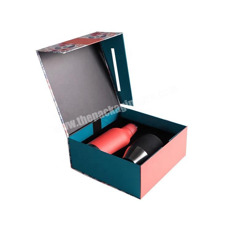White Cardboard Custom Pack Flip Top Large High End Packaging Boxes for packing gift Mugs Cups