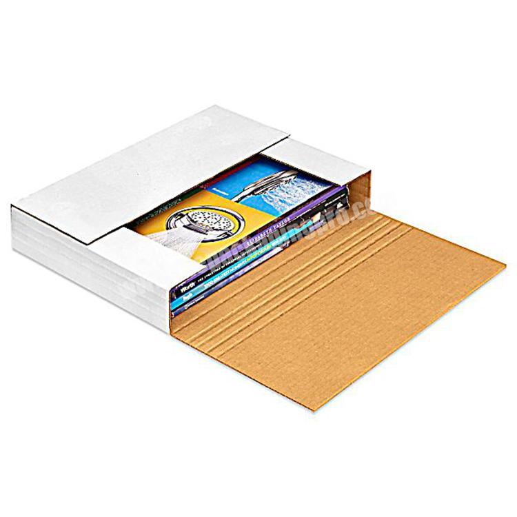 White Corrugated Cardboard Foldable Mailer Book Packaging Postal Mailing Boxes