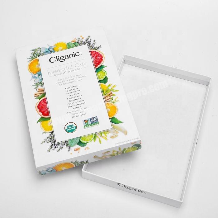 White Custom Pattern Design Cardboard Paper Packaging Gift Box