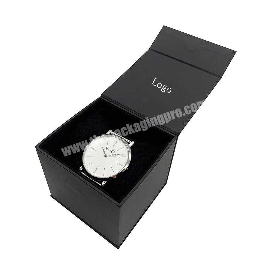 Wholesale Black Cardboard Watch Box Custom Logo Watches Jewelry Box Watch Cases
