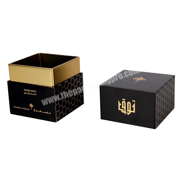 Wholesale Black Hard Paper Cosmetic Packaging Empty Rigid Perfume Box Custom Logo China Luxury Gift Perfume Bottle Cosmetic Box