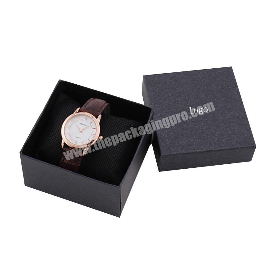 Wholesale Black Lid And Base Cardboard Watch Gift Box