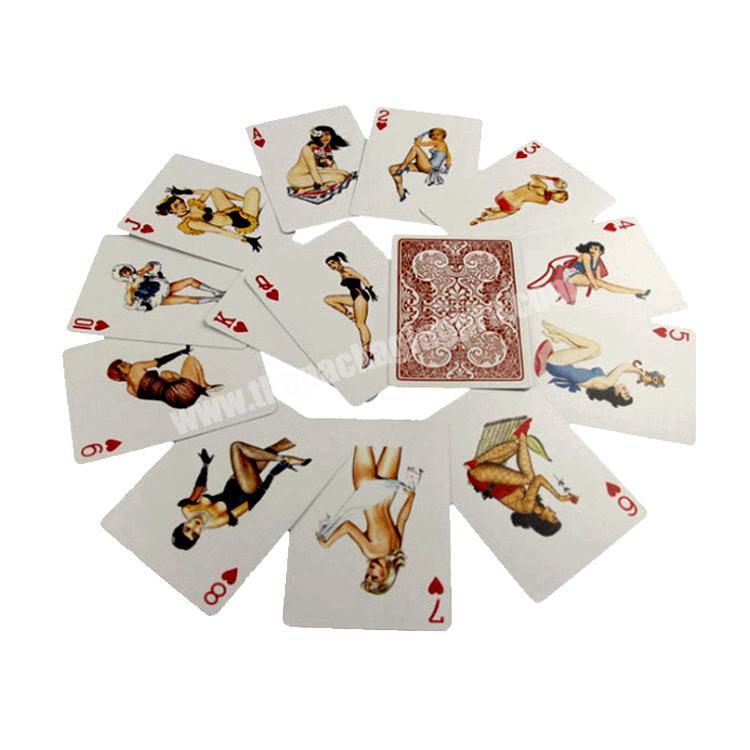 Wholesale Cheap Custom Customer Design Printing Paper Sexy Nude Sublimation Playing Cards