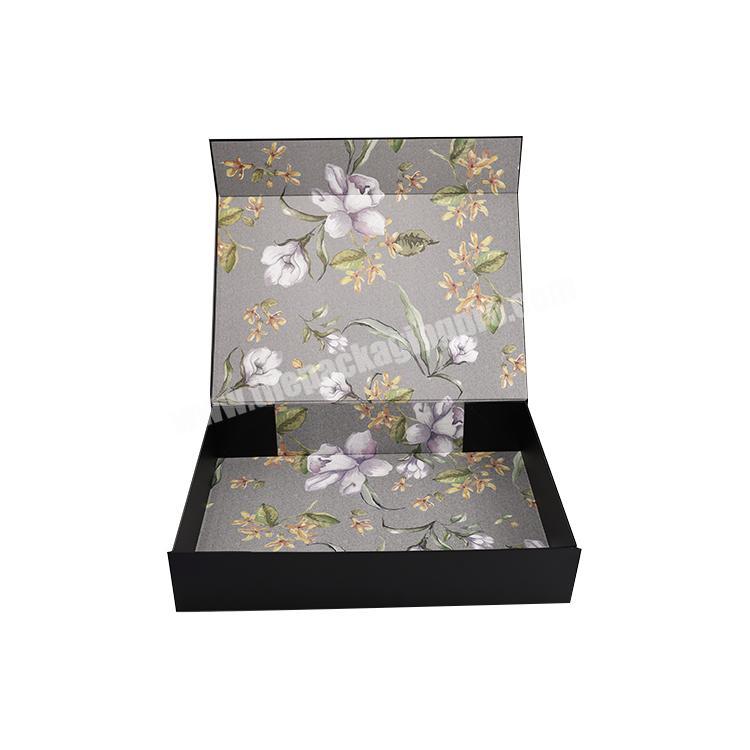 Wholesale Custom Clothing Fold Recycled Kraft Paper Box Folding Paper Gift Clothing Shoe Packaging Box