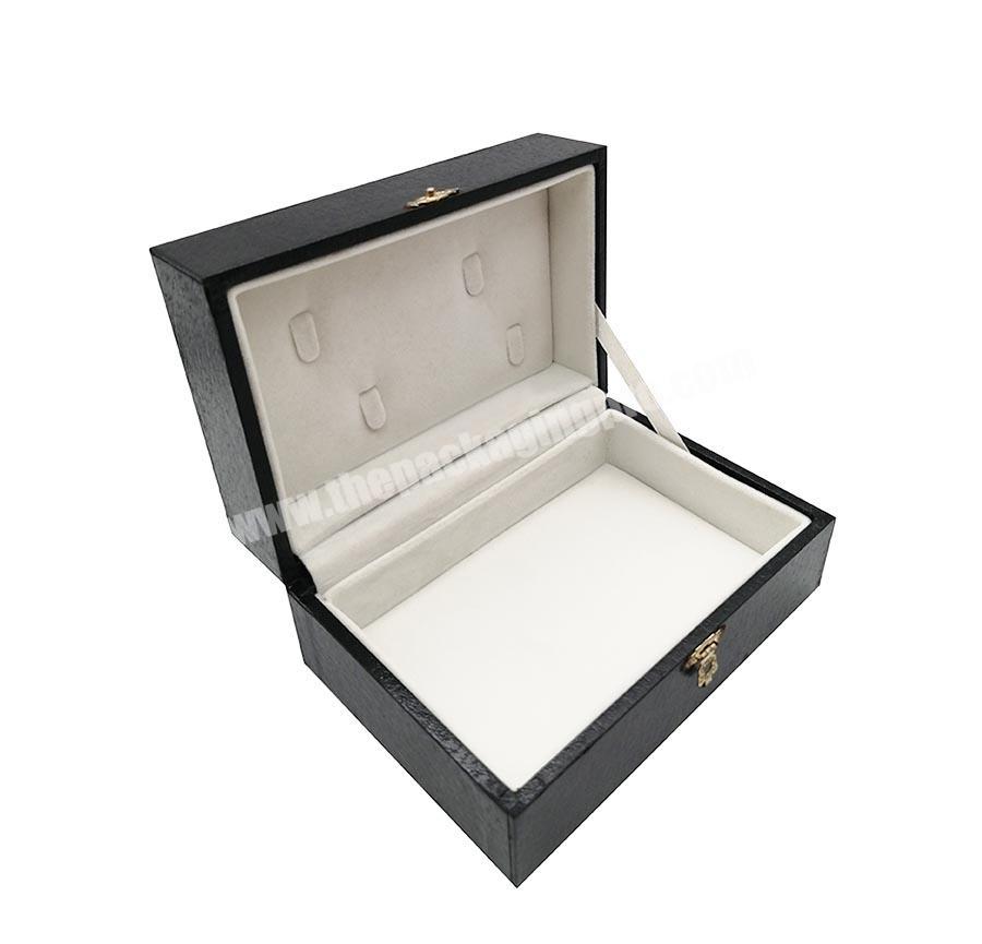Wholesale Custom Low Moq Black Jewelry Organizer Box Jewelry Storage Box Organizer