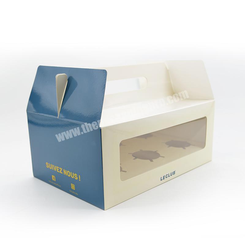 Wholesale Custom Luxury Cardboard Birthday Wedding Window Paper Cake Box Designs