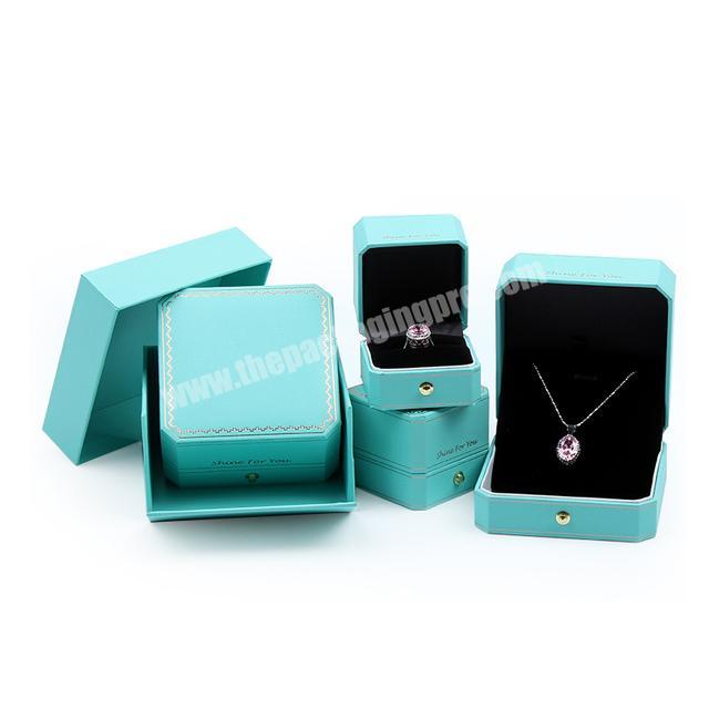 Wholesale Custom Luxury Small Logo Printed Cardboard Paper Birthday Wedding Necklace Bracelet Ring Packaging Gift Jewelry Box