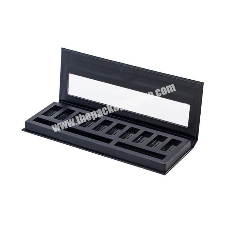 Wholesale Custom Printed Cosmetic Empty Magnetic Flip Gift Rigid Cardboard Makeup Palette Eyeshadow Packaging Box