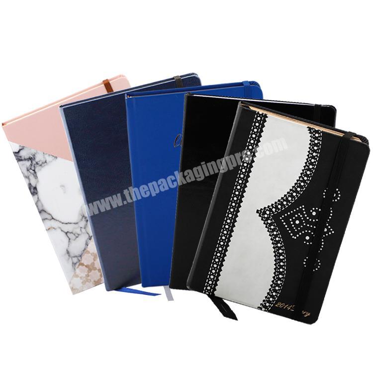 Wholesale Custom Printing A5 PU Leather Hardcover Planner Journal Notebook