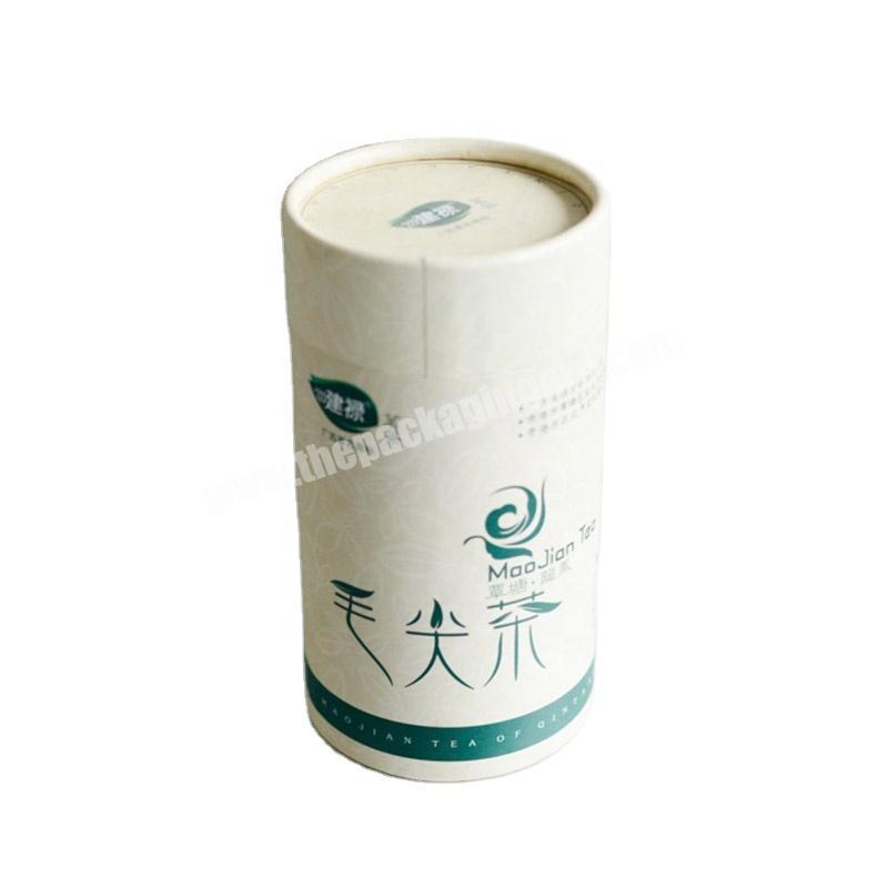 Wholesale Empty Tea Gift Cardboard Cosmetic Tube Cylinder Packaging Cylindrical Kraft Jar Paper Boxes 250g Coffee Tube Box