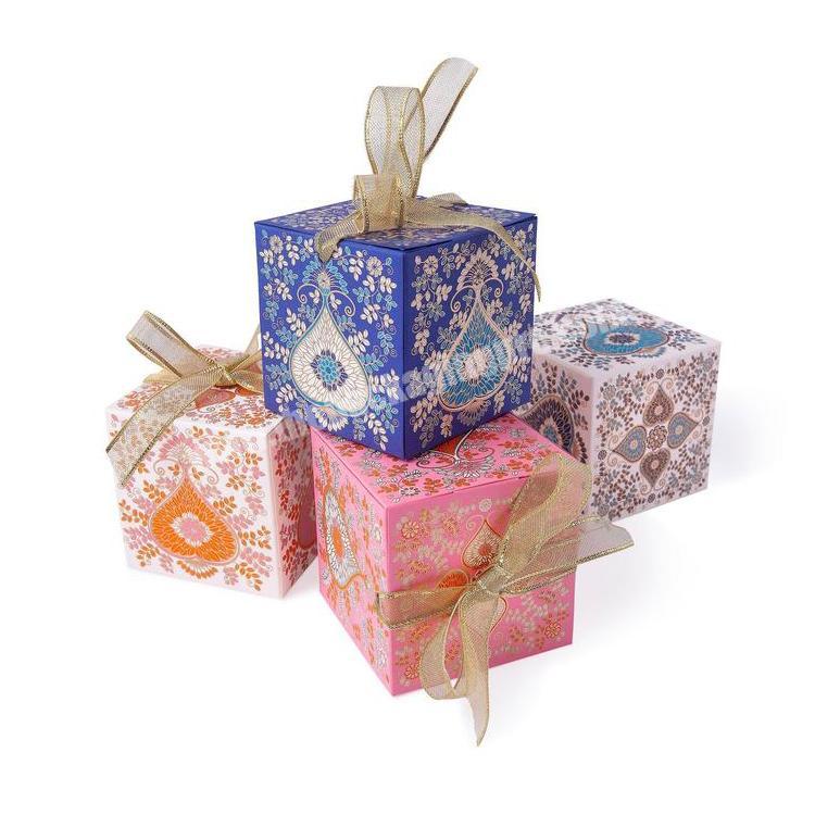 Wholesale Indian style wedding chocolate candy dri fruit packaging Diwali sweet box gift box
