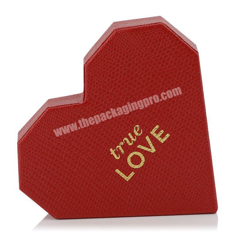 Wholesale Luxury Custom Logo Food Grade Heart Shaped Rigid Cardboard Gift Packaging Chocolate Paper Sweet Box