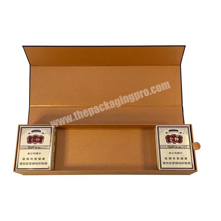 Wholesale Luxury Gift Rigid Paper Cigarette Packaging Boxes Custom Printed Cardboard Paper Cigarette Box