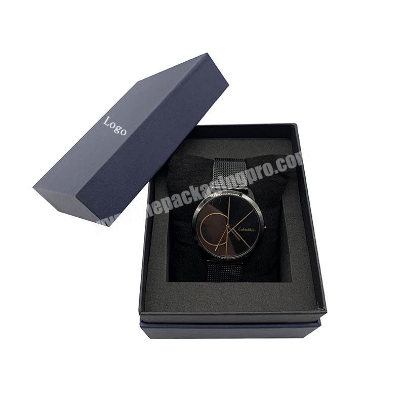 Wholesale OEM Black Cardboard Watch Box High Quality Watch Box Single