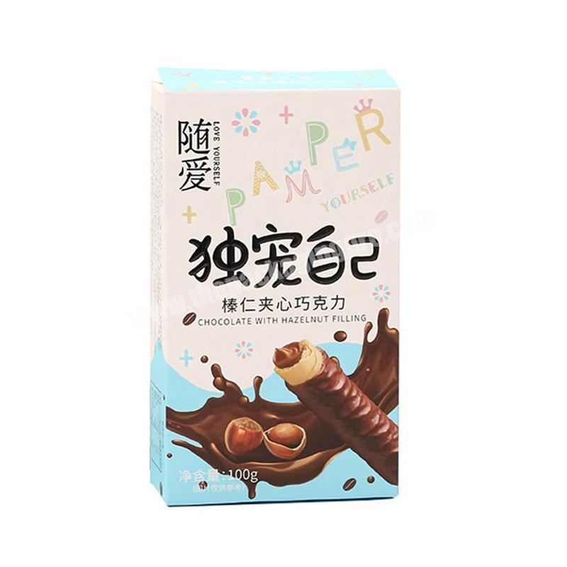 Wholesale Sustainable Paper Food Grade Gift Chocolate Bars Packaging Boxes For Puff Bar