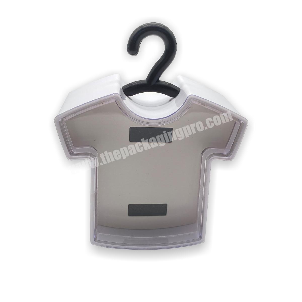 Wholesale Transparent White Plastic Hanging Clothes Shape Watch Packaging Box