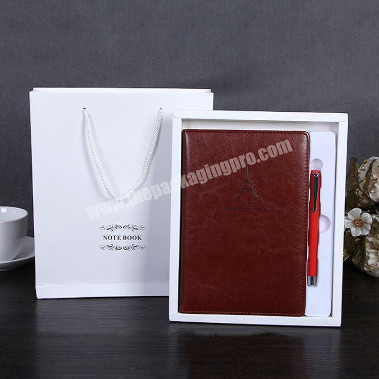 Wholesale cheap customised leather zipper notebook