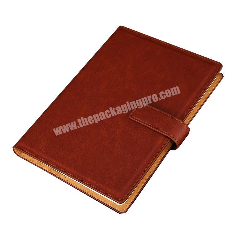 Wholesale high quality  A4 A5 A6 A7 custom logo promotional vintage PU leather notebook