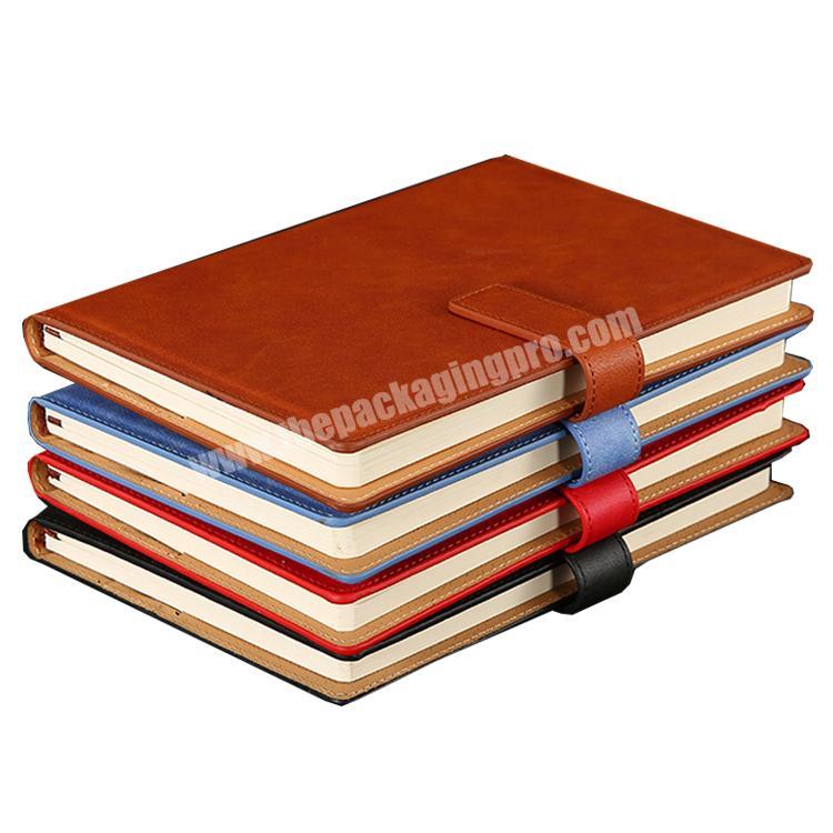 personalize Wholesale high quality  A4 A5 A6 A7 custom logo promotional vintage PU leather notebook