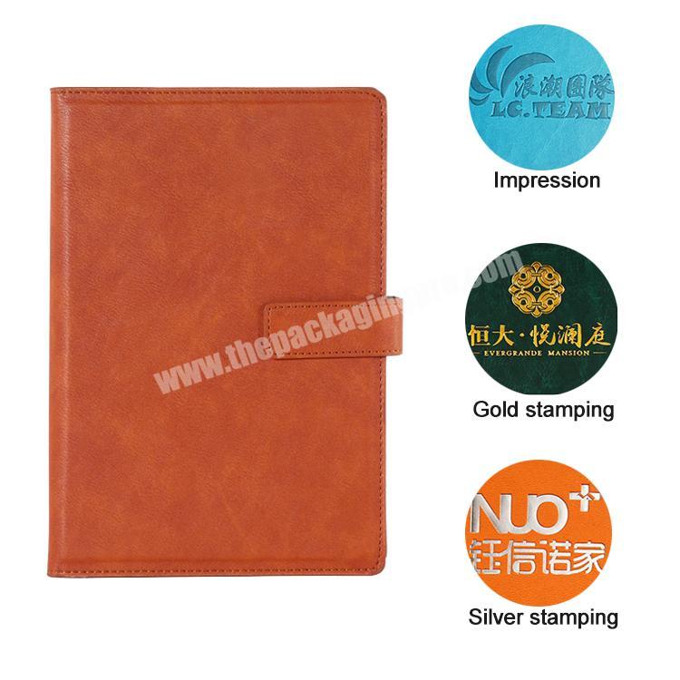 custom Wholesale high quality  A4 A5 A6 A7 custom logo promotional vintage PU leather notebook 