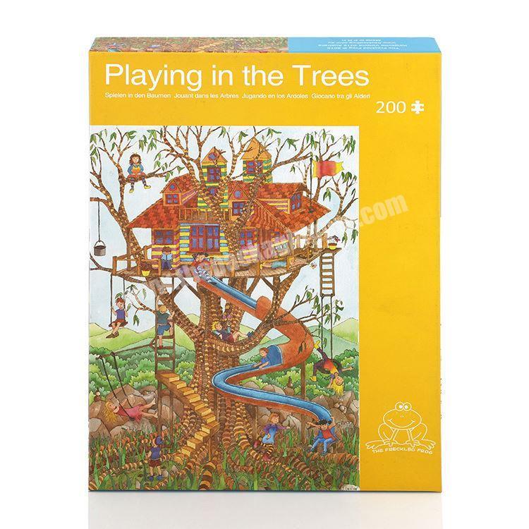 Wholesale learning puzzle game jigsaw puzzle storage board paper a4 puzzle toy