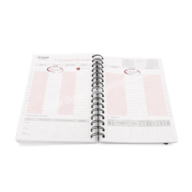 Wholesale note book weekly planner custom made notebook