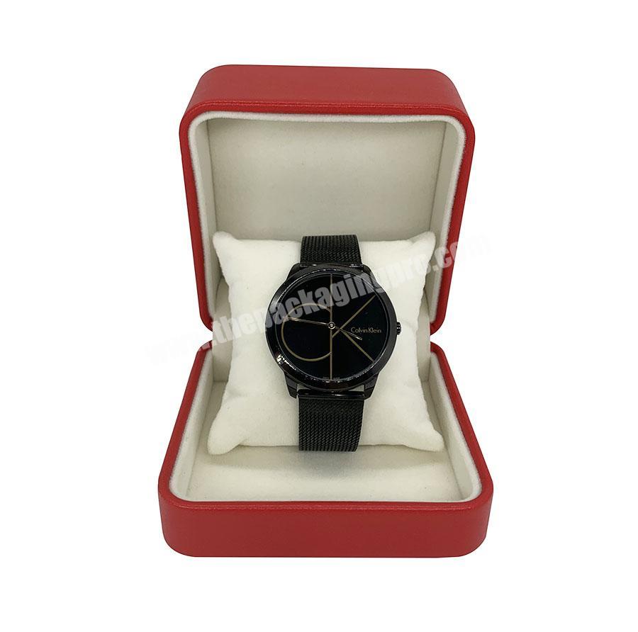 Wholesale red Pu leather watch box
