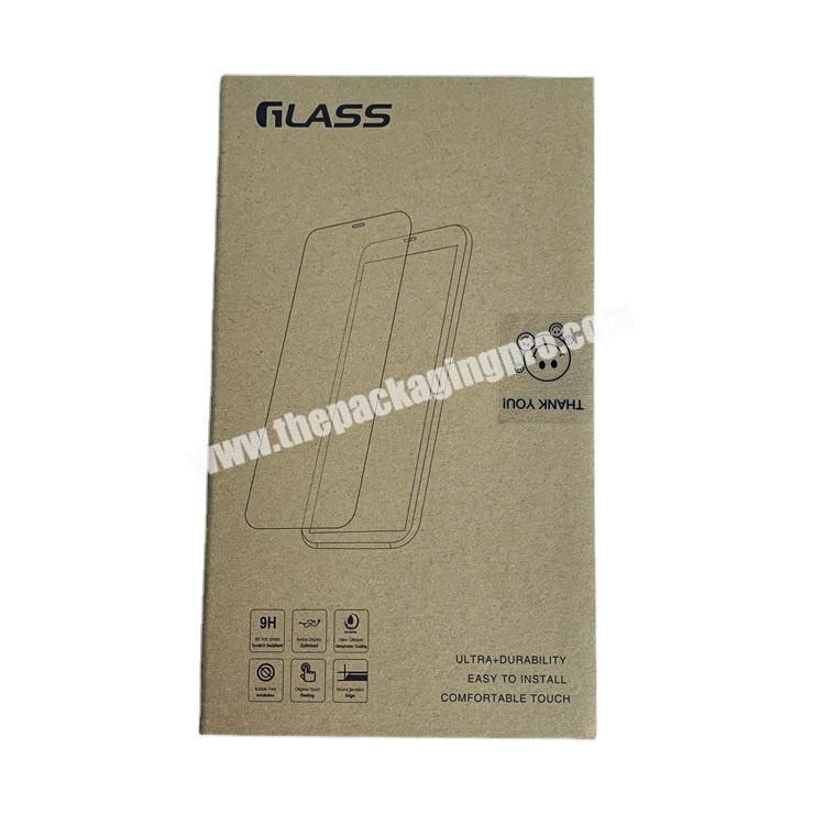 Factory made screen protector packaging box for cell phone