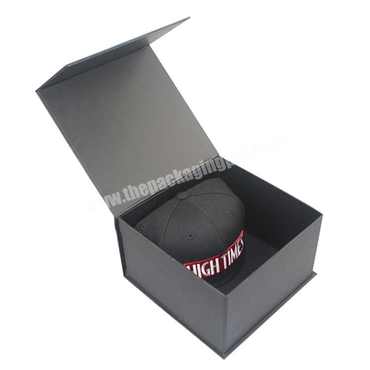 black wholesale packaging box custom hat boxes